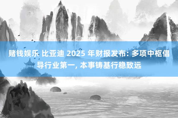赌钱娱乐 比亚迪 2025 年财报发布: 多项中枢倡导行业第一， 本事铸基行稳致远