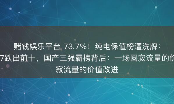 赌钱娱乐平台 73.7%！纯电保值榜遭洗牌：小米SU7跌出前十，国产三强霸榜背后：一场圆寂流量的价值改进