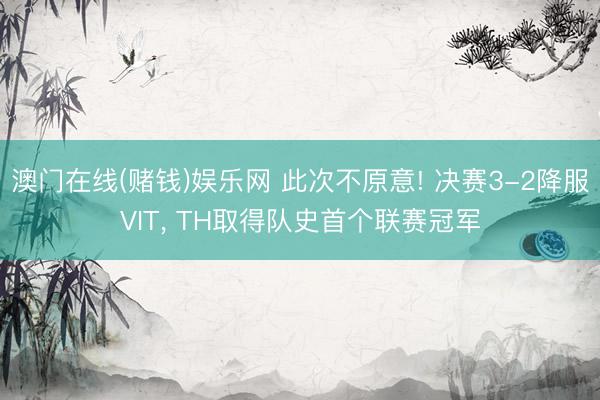 澳门在线(赌钱)娱乐网 此次不原意! 决赛3-2降服VIT， TH取得队史首个联赛冠军