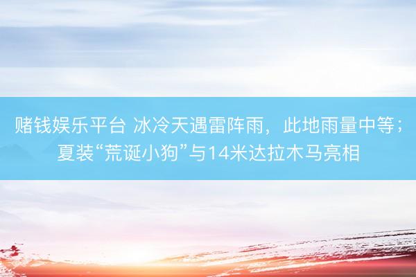 赌钱娱乐平台 冰冷天遇雷阵雨，此地雨量中等；夏装“荒诞小狗”与14米达拉木马亮相