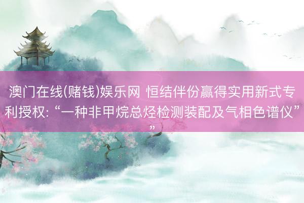 澳门在线(赌钱)娱乐网 恒结伴份赢得实用新式专利授权: “一种非甲烷总烃检测装配及气相色谱仪”